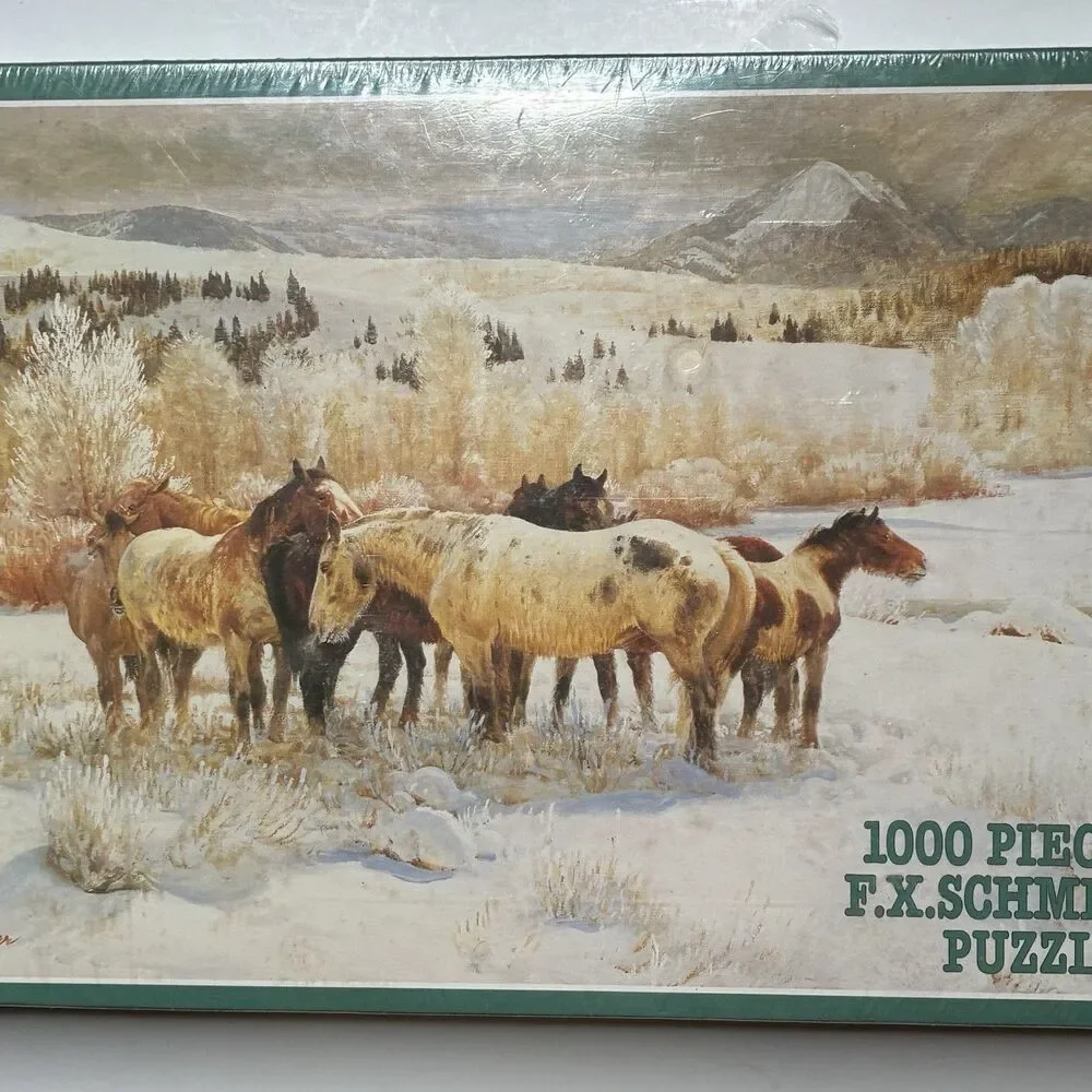 32 Degrees Below FX Schmid 1000 Piece Puzzle Horses 90005 USA New Sealed